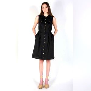 Birds of North America Tree Mouse dress in black